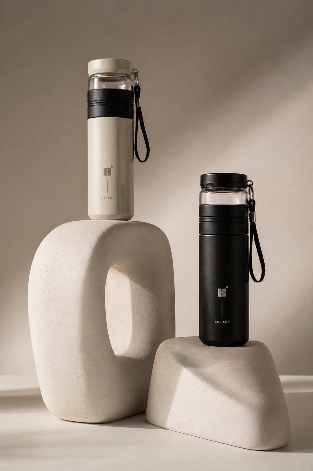 Sillage en duo, coloris ivoire et graphite